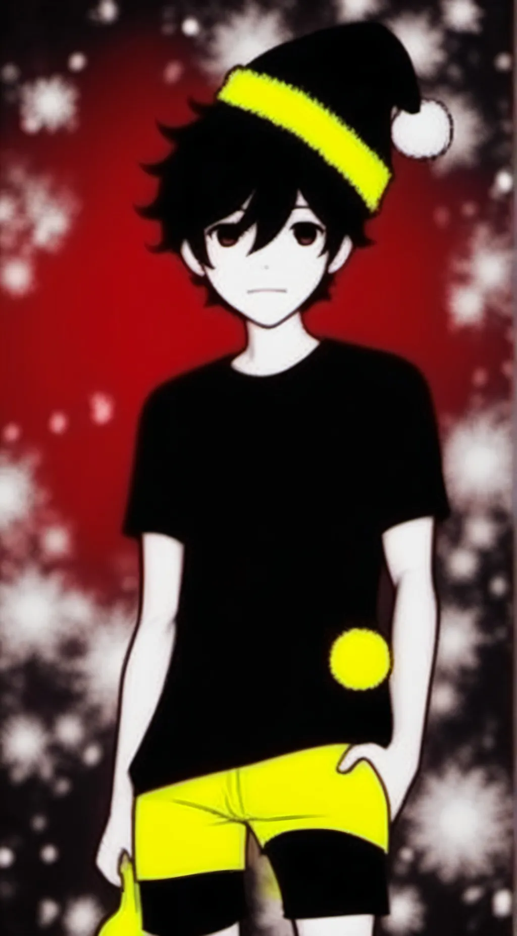 ai character: Omori (xmas) background