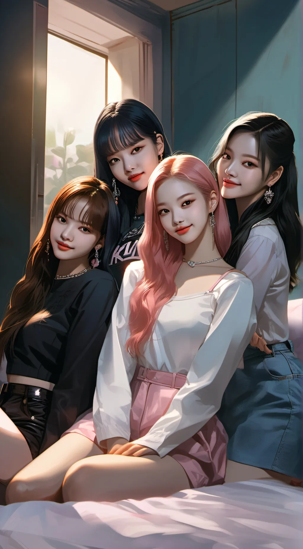 ai character: Blackpink background