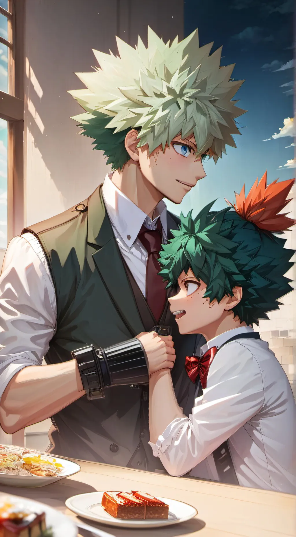 ai character: Katsuki bakugou background