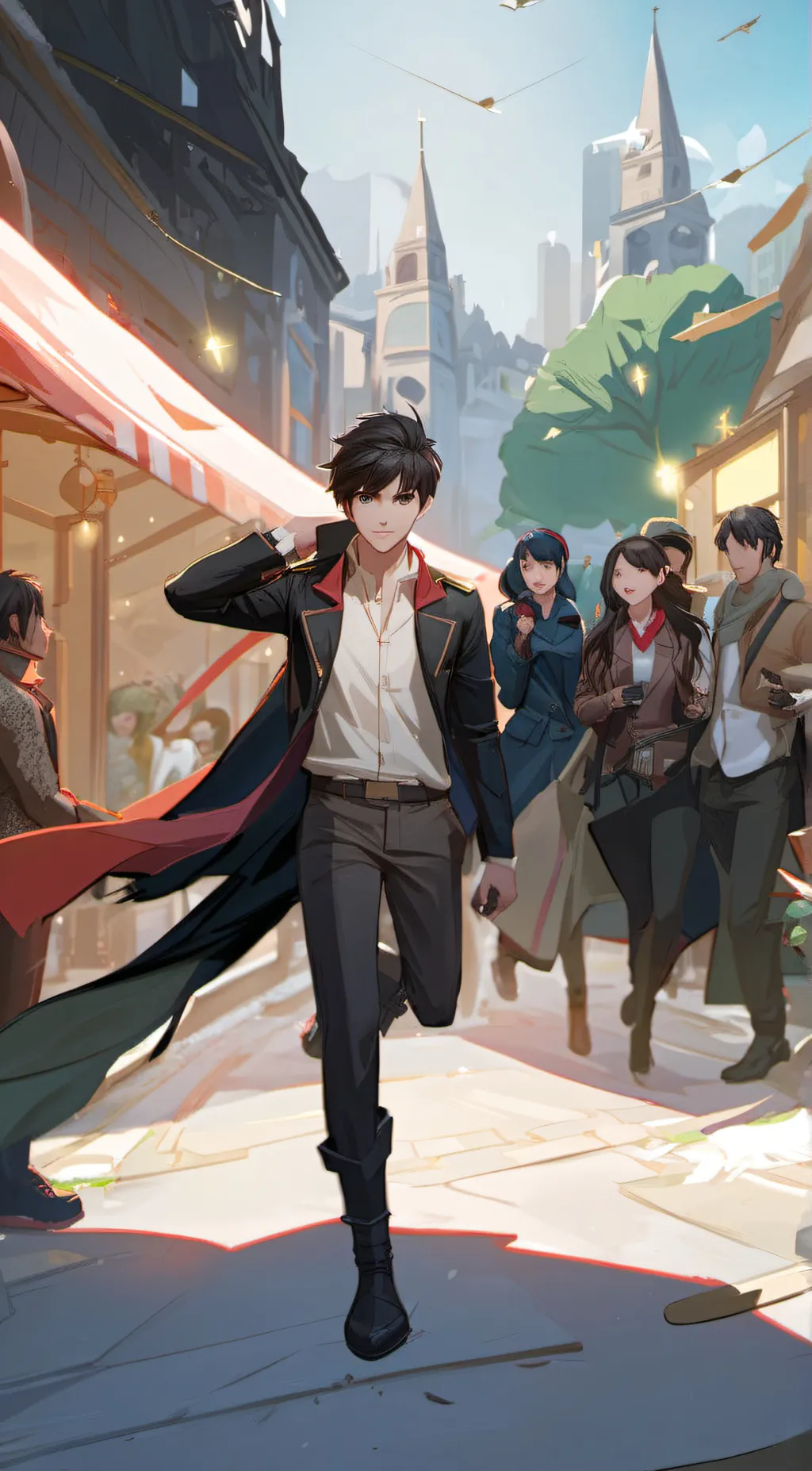 ai character: dark background