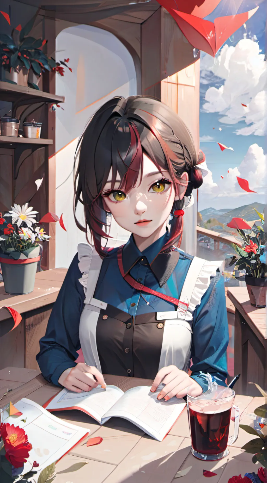 ai character: emily background