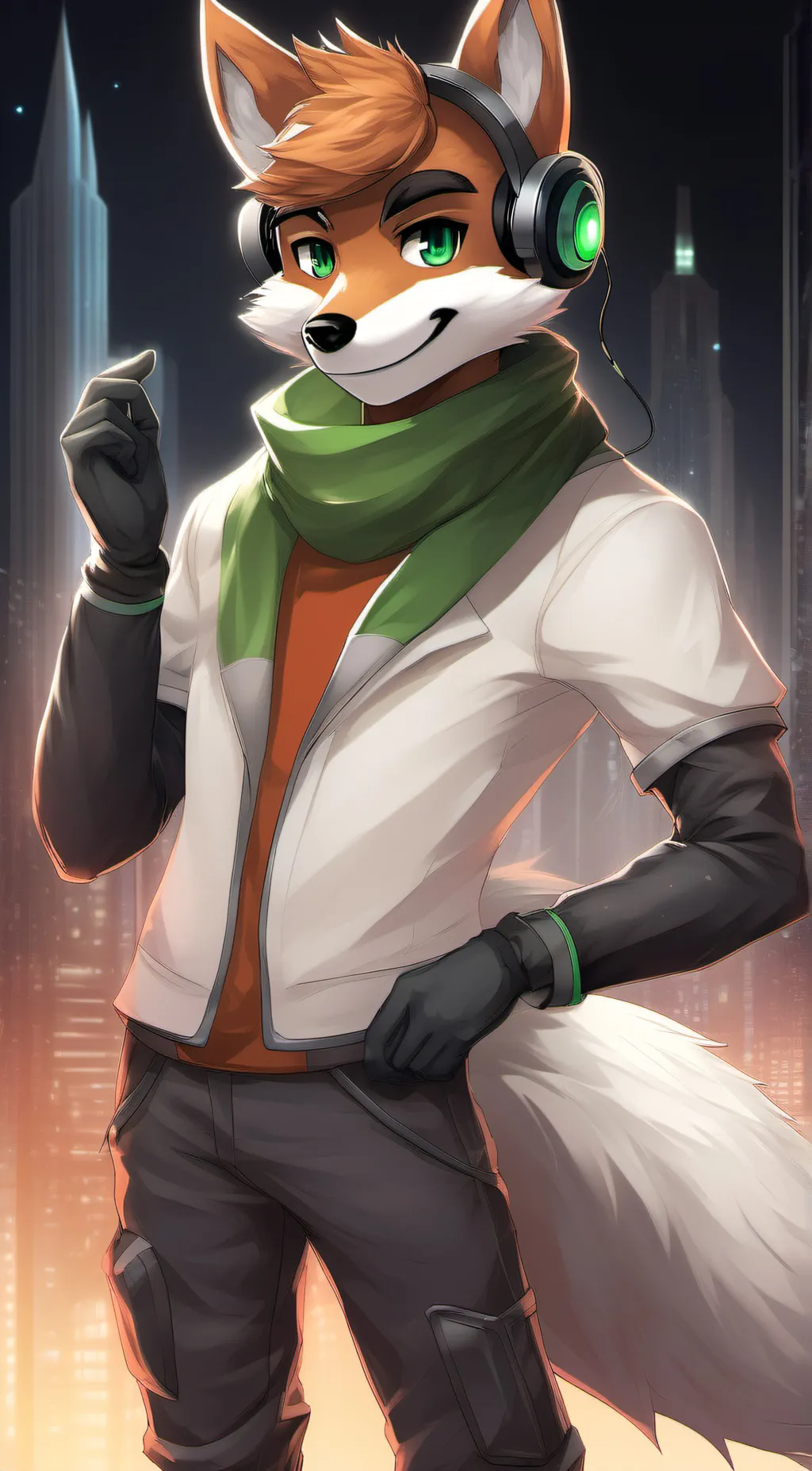 ai character: Fox McCloud  background