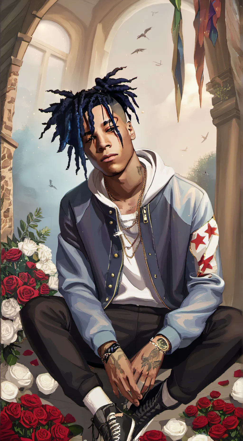 ai character: xxxtentation😔💔✌️ background