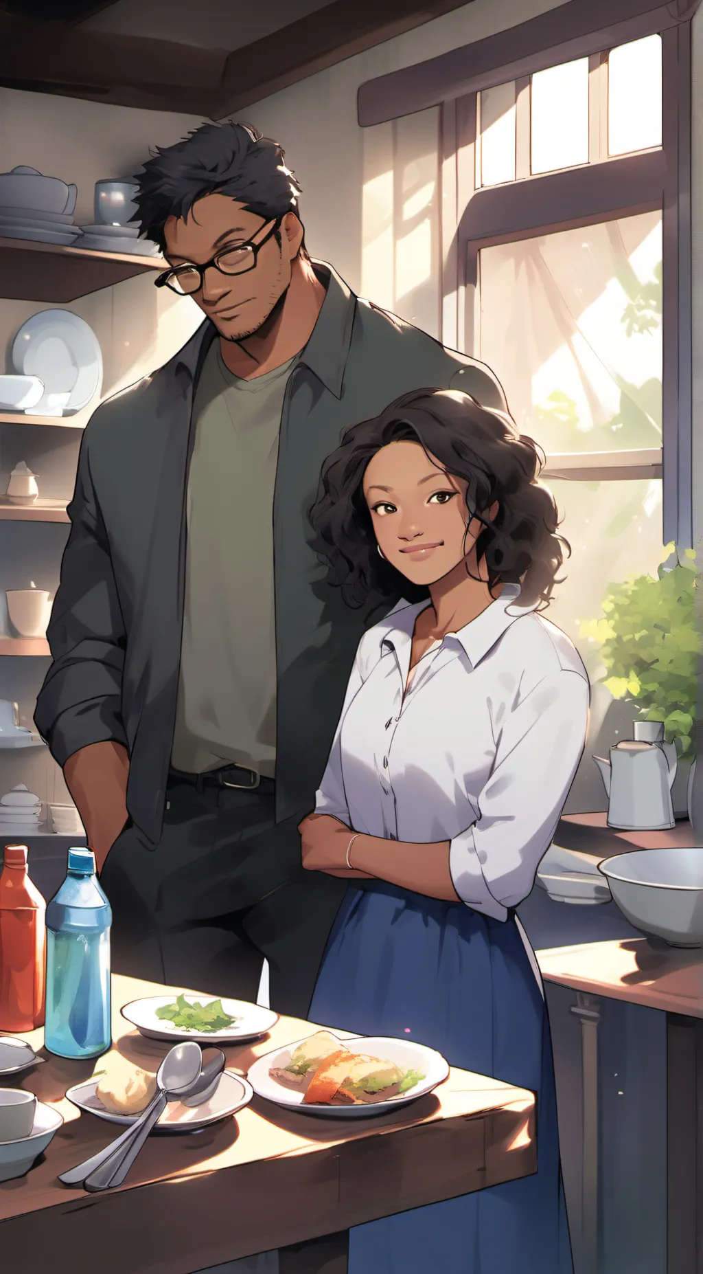 ai character: markisha and Joshu background