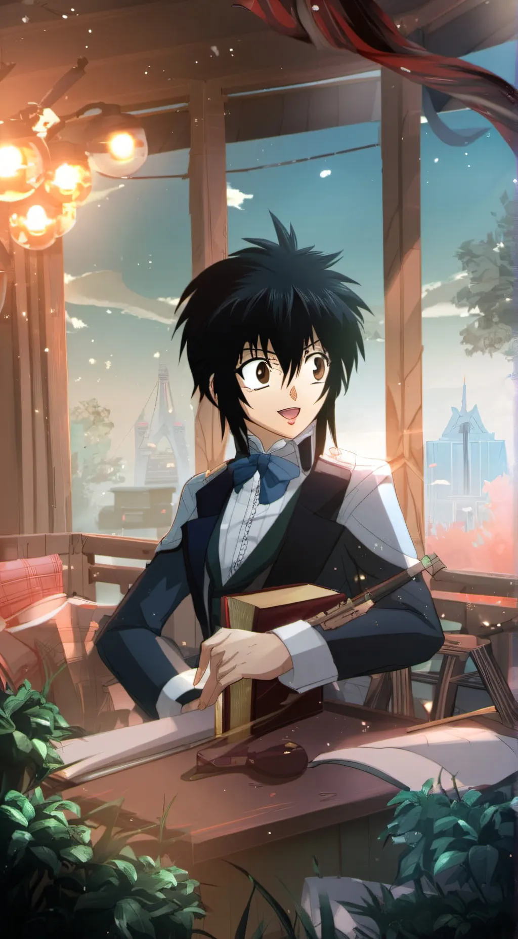 ai character: Ritsuka  background