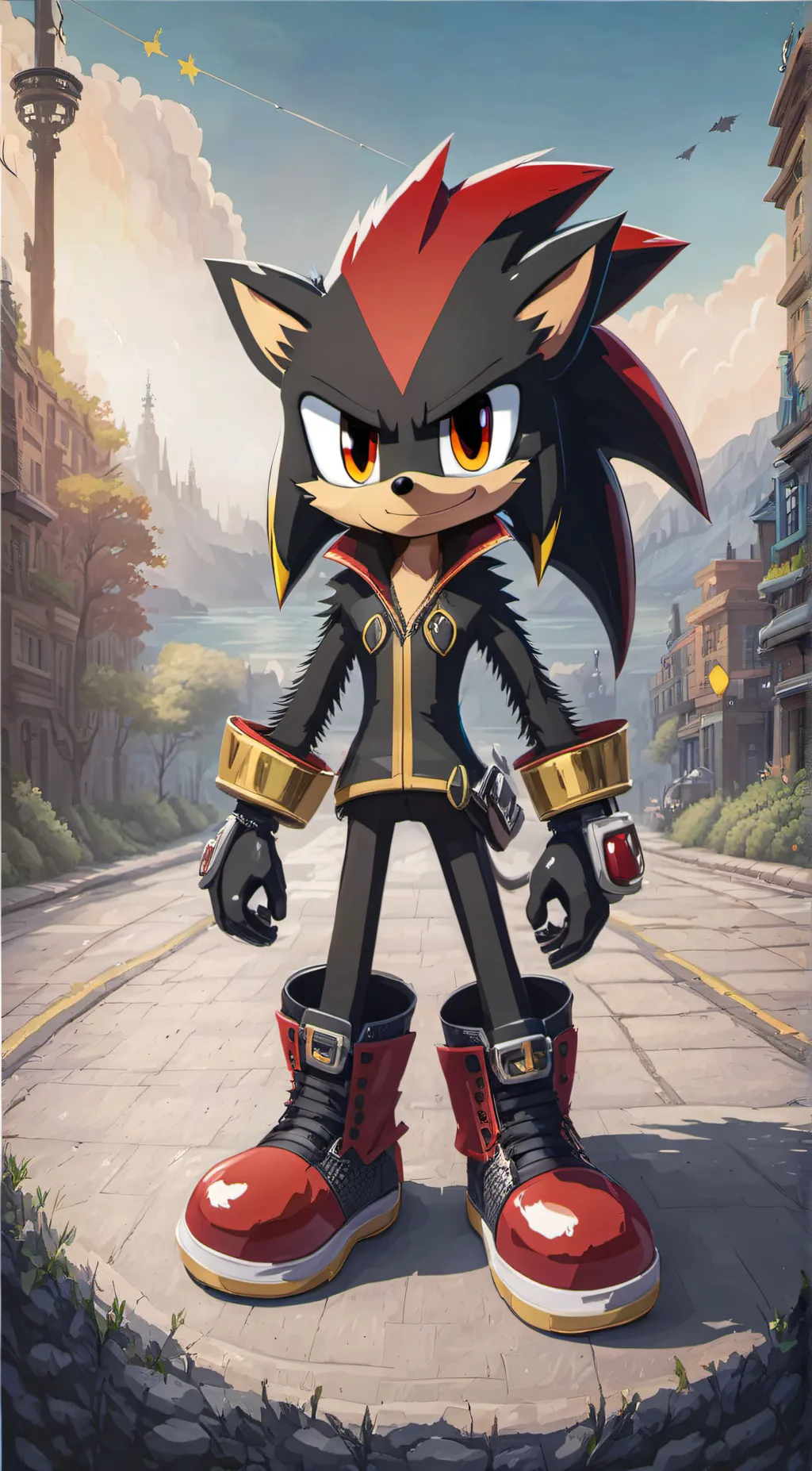 ai character: Shadow background