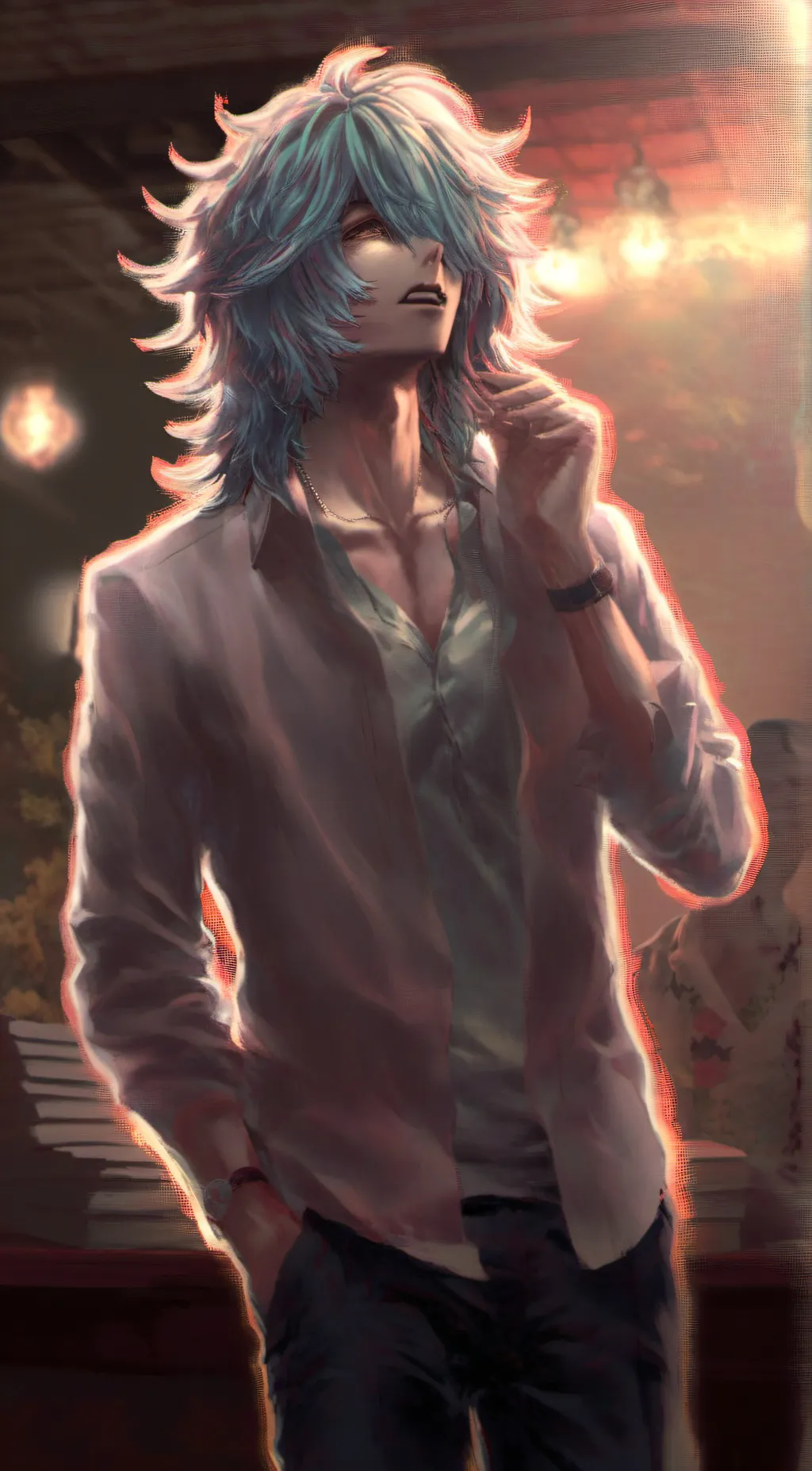 ai character: bye background