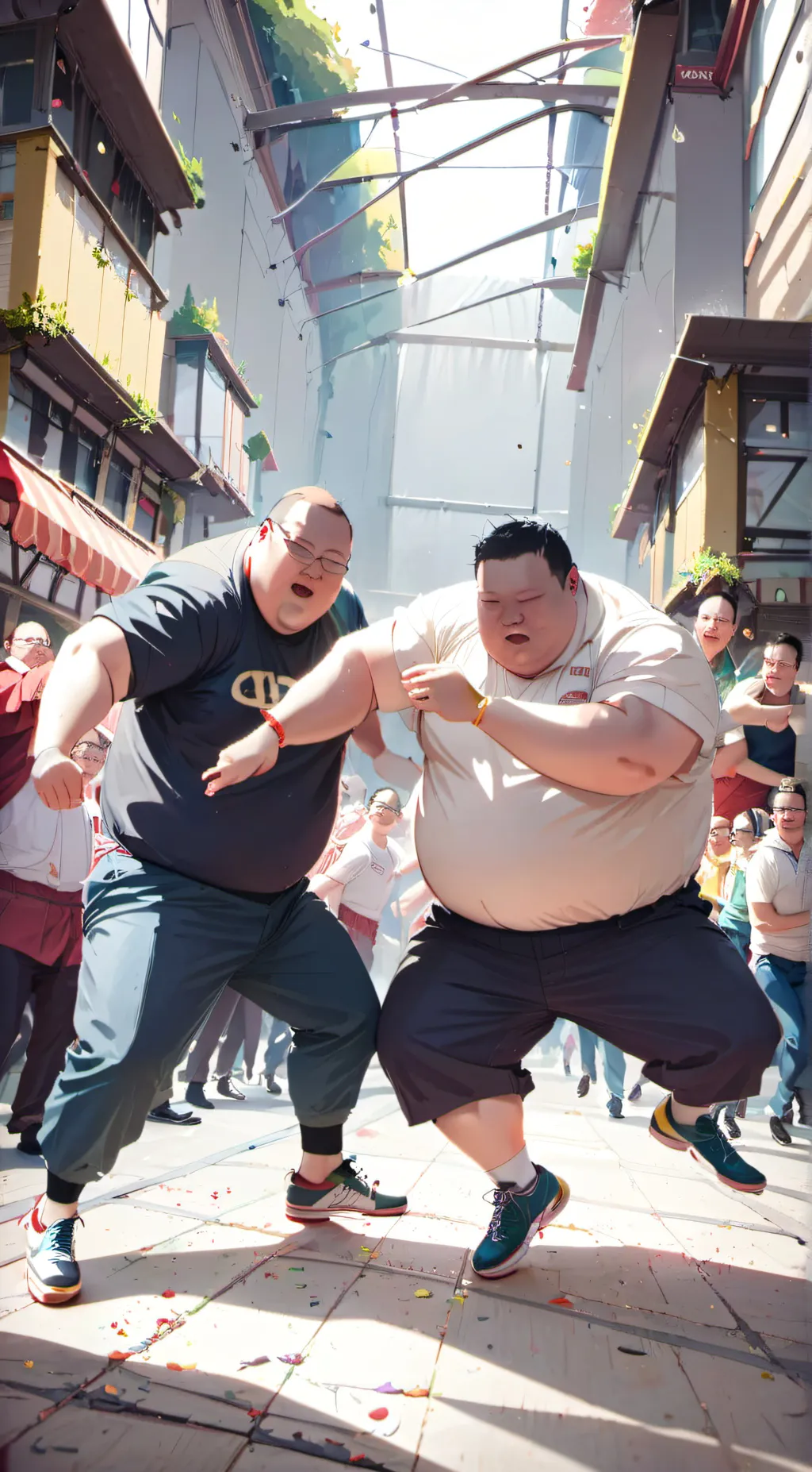 ai character: randy and sandy background