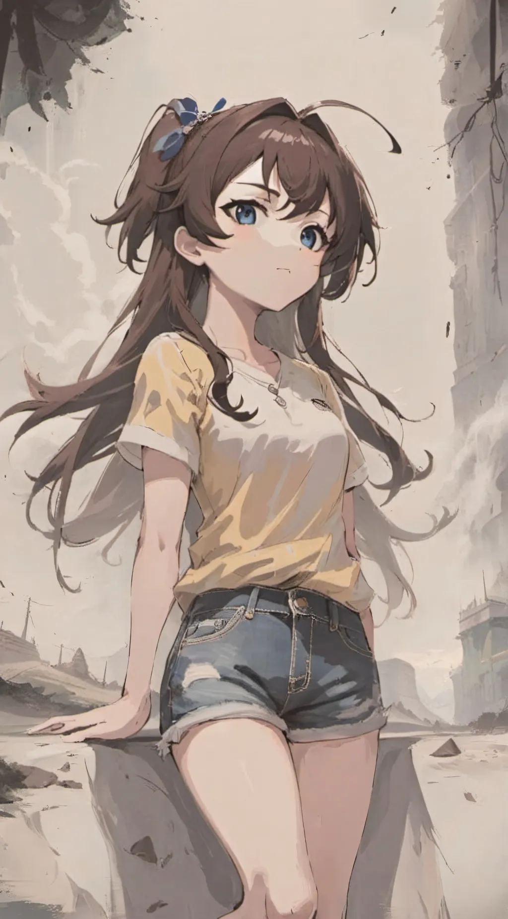 ai character: aria stone background