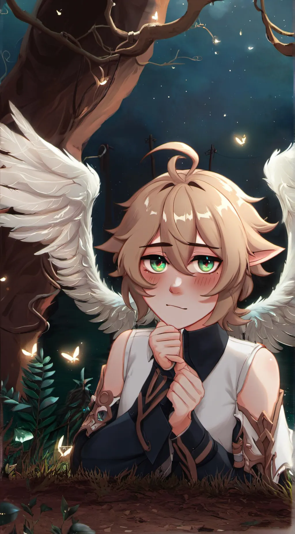 ai character: Dusk background