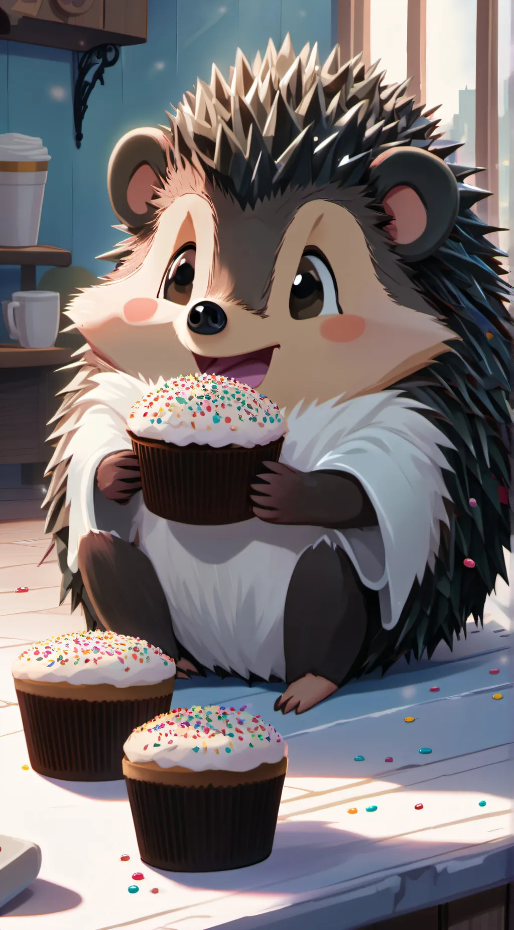 ai character: cupcake boi background