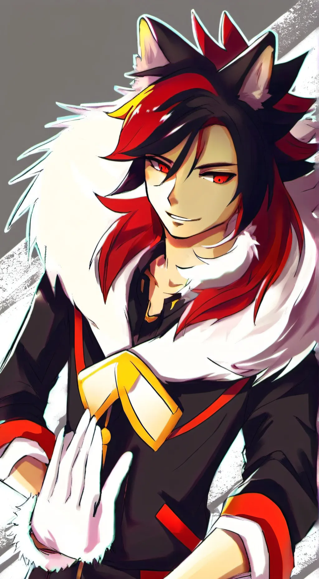 ai character: shadow/human background