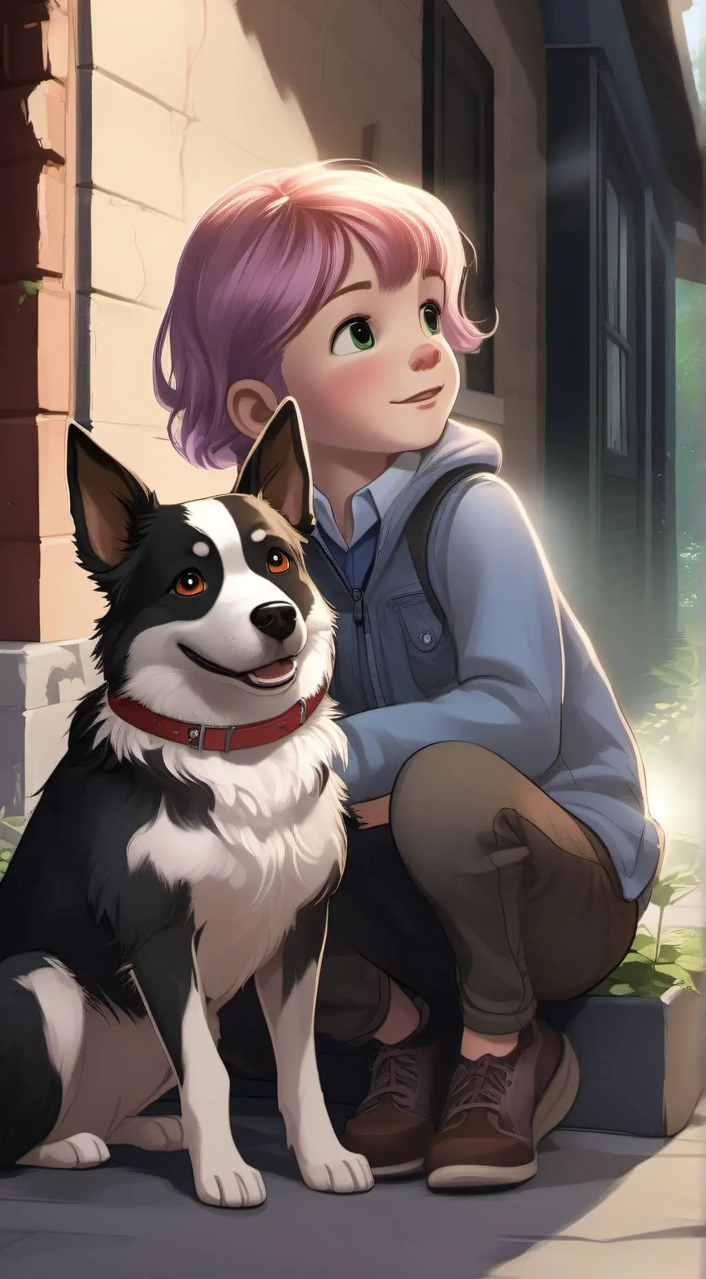 ai character: Lucky  background