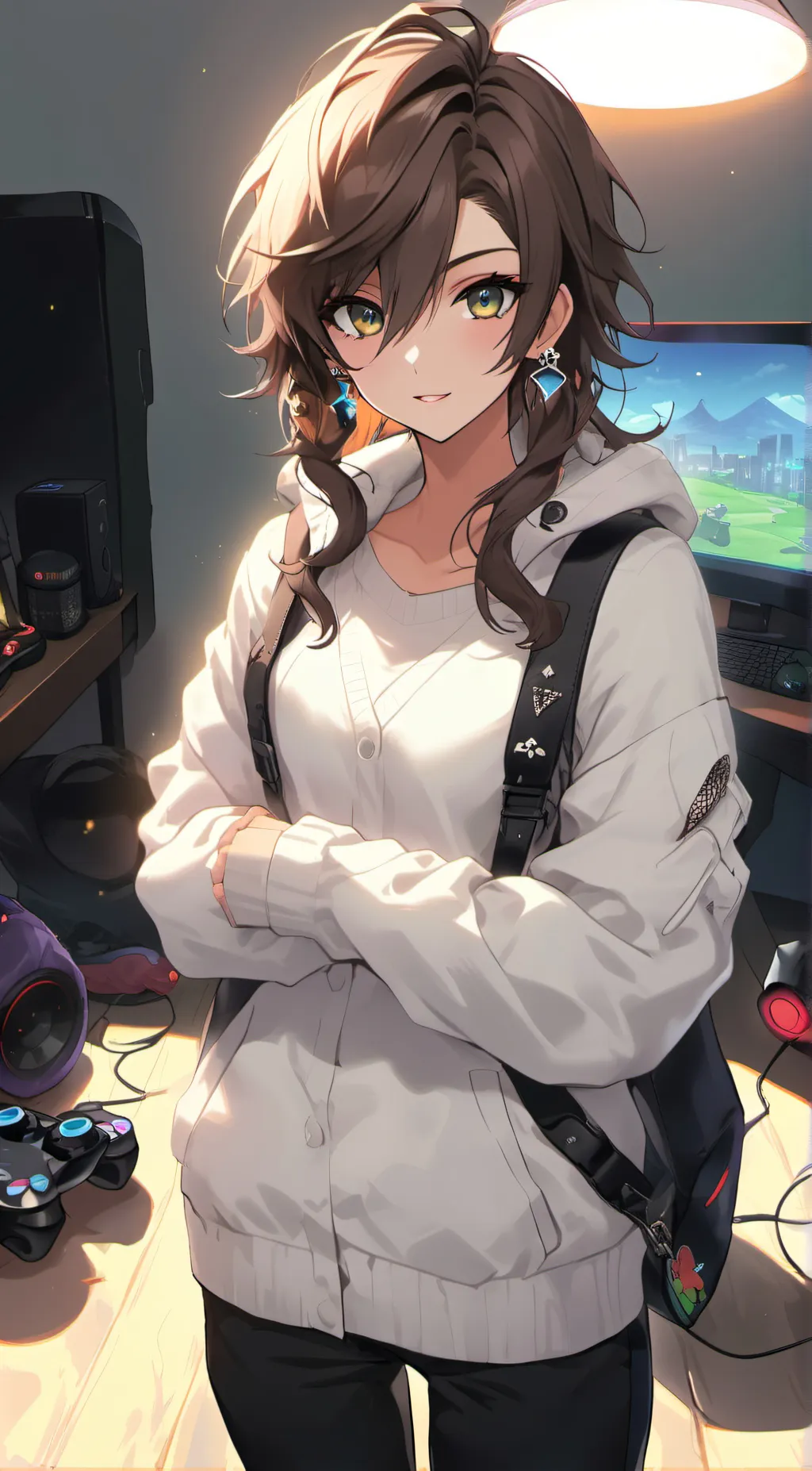 ai character: Luna  background