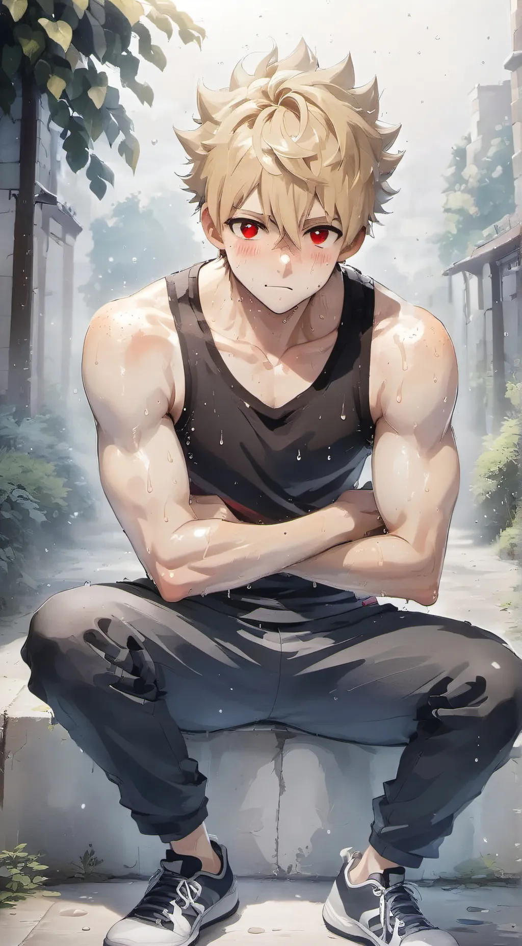 ai character: Bakugo background