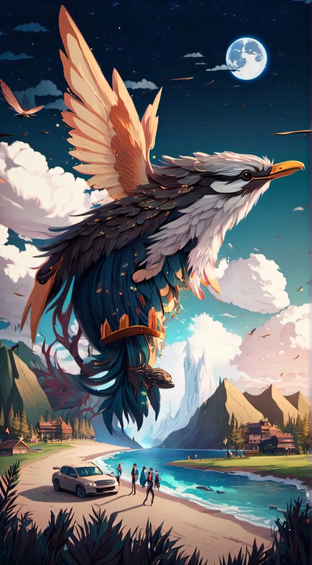 ai character: bubble gum  background