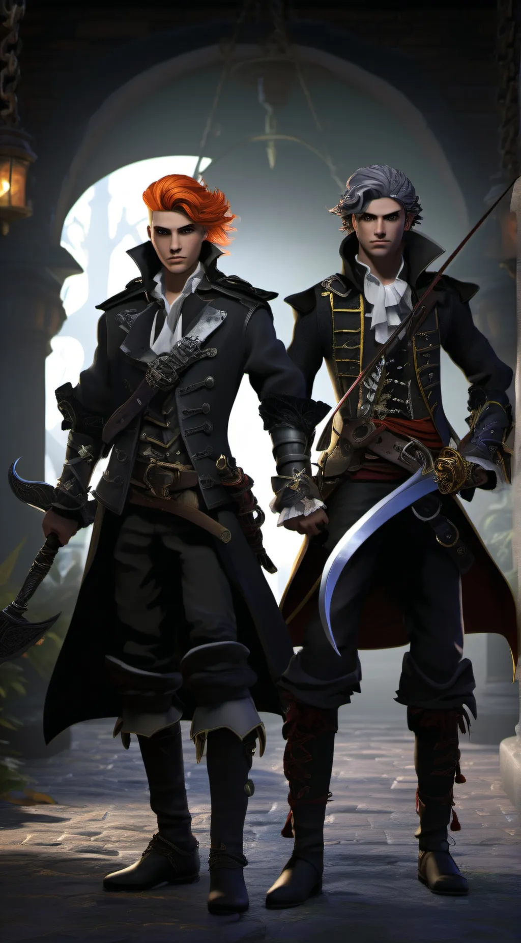 ai character: Kenny and Zane background