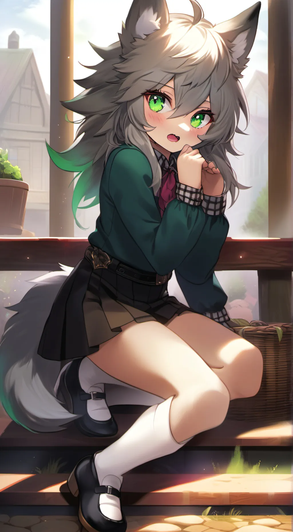 ai character: shy Fen background