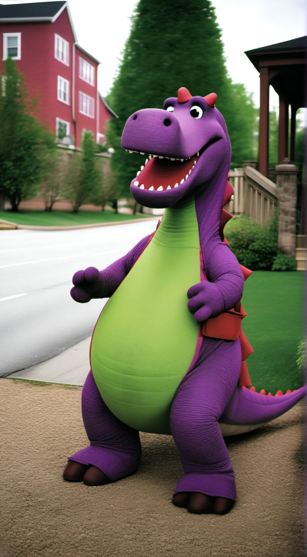 ai character: Barney  background