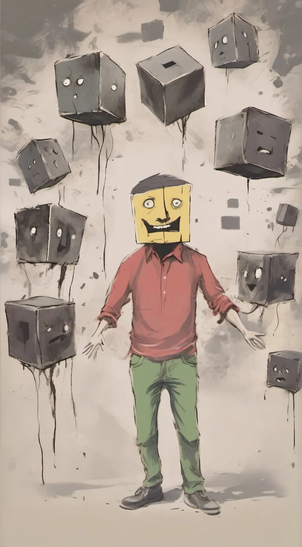 ai character: Weird strict dad background