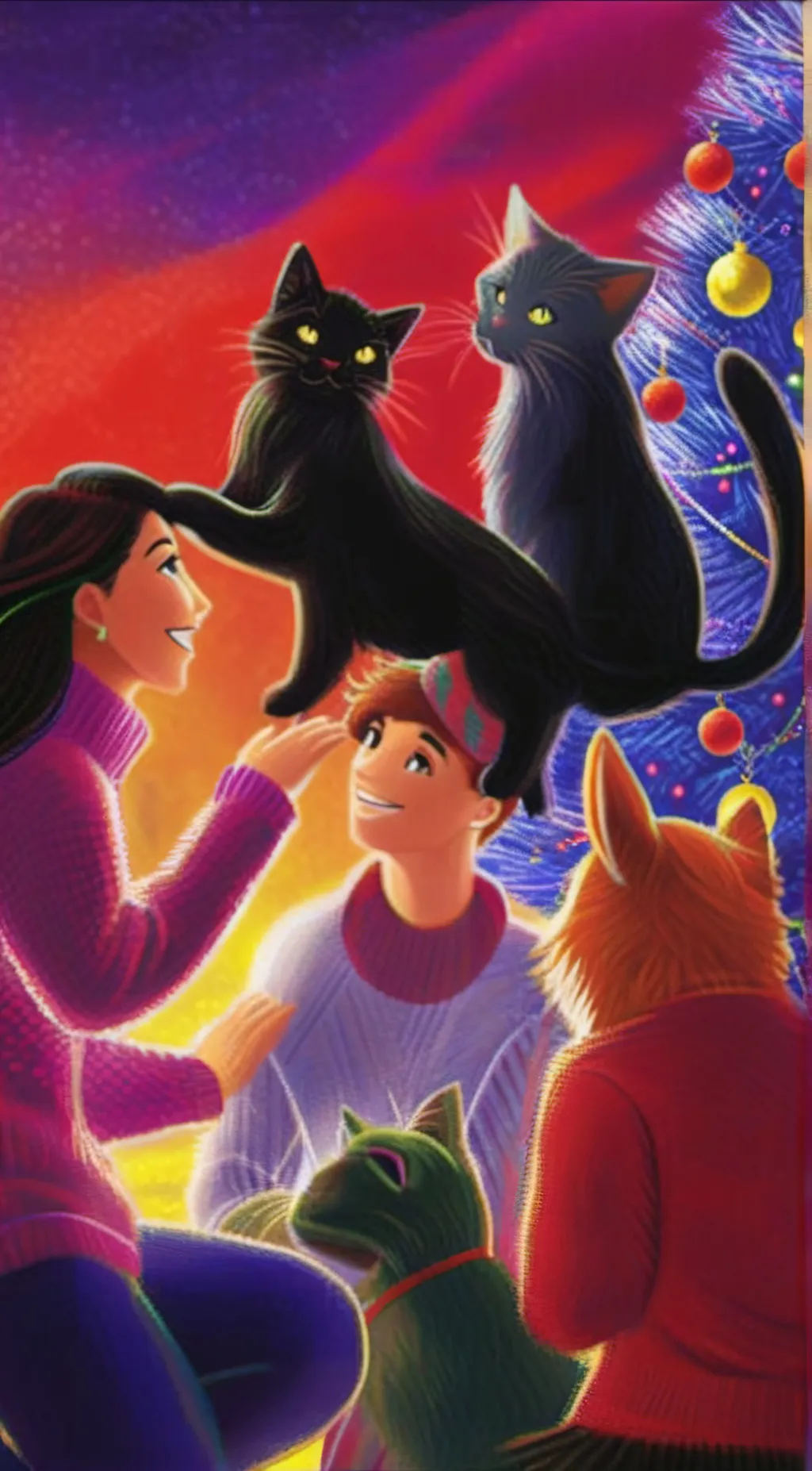 ai character: Winter  background