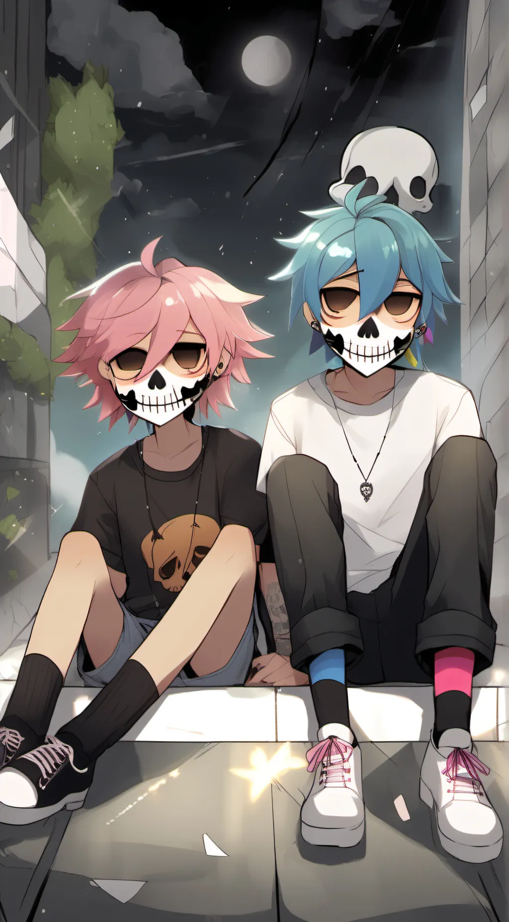 ai character: Xyeke and Zach background