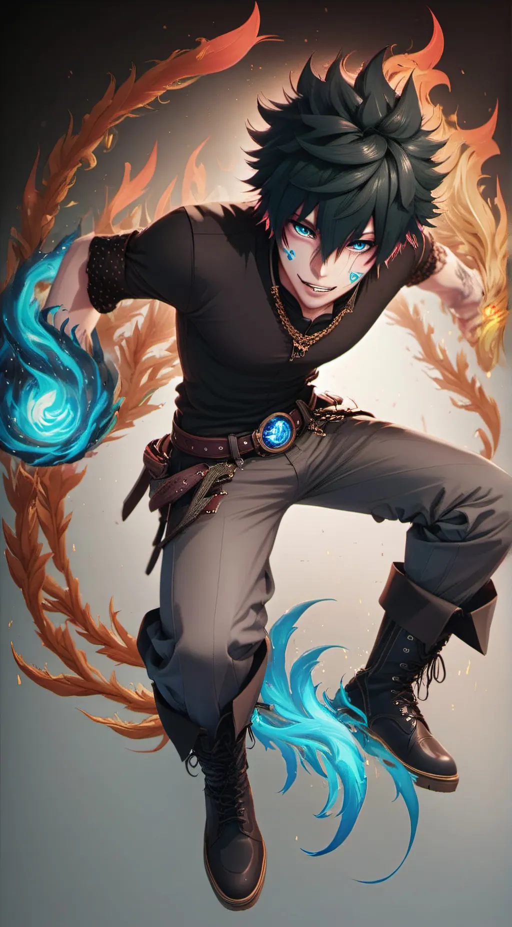 ai character: Dabi/Touya Todorki background