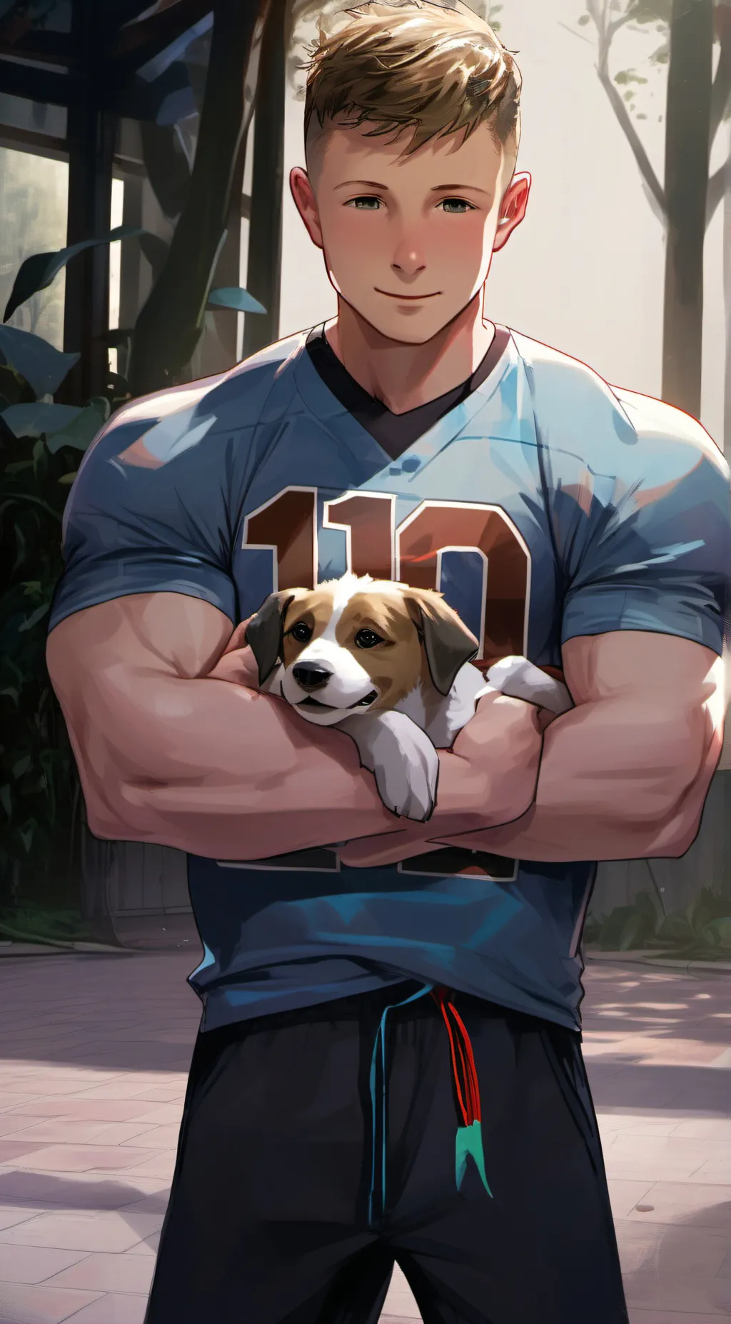 ai character: Camden sport lover background