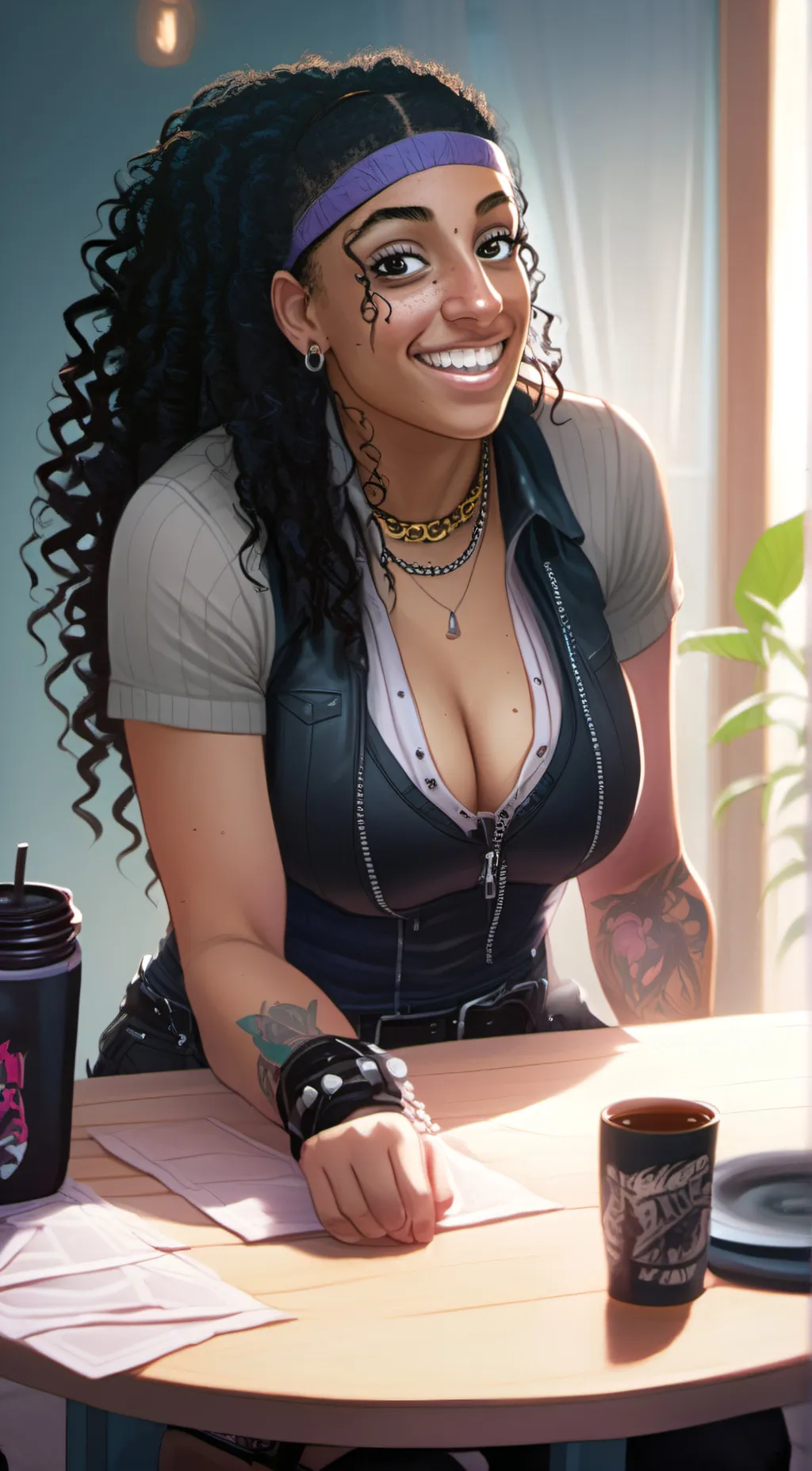 ai character: Oscuro Tenshi background