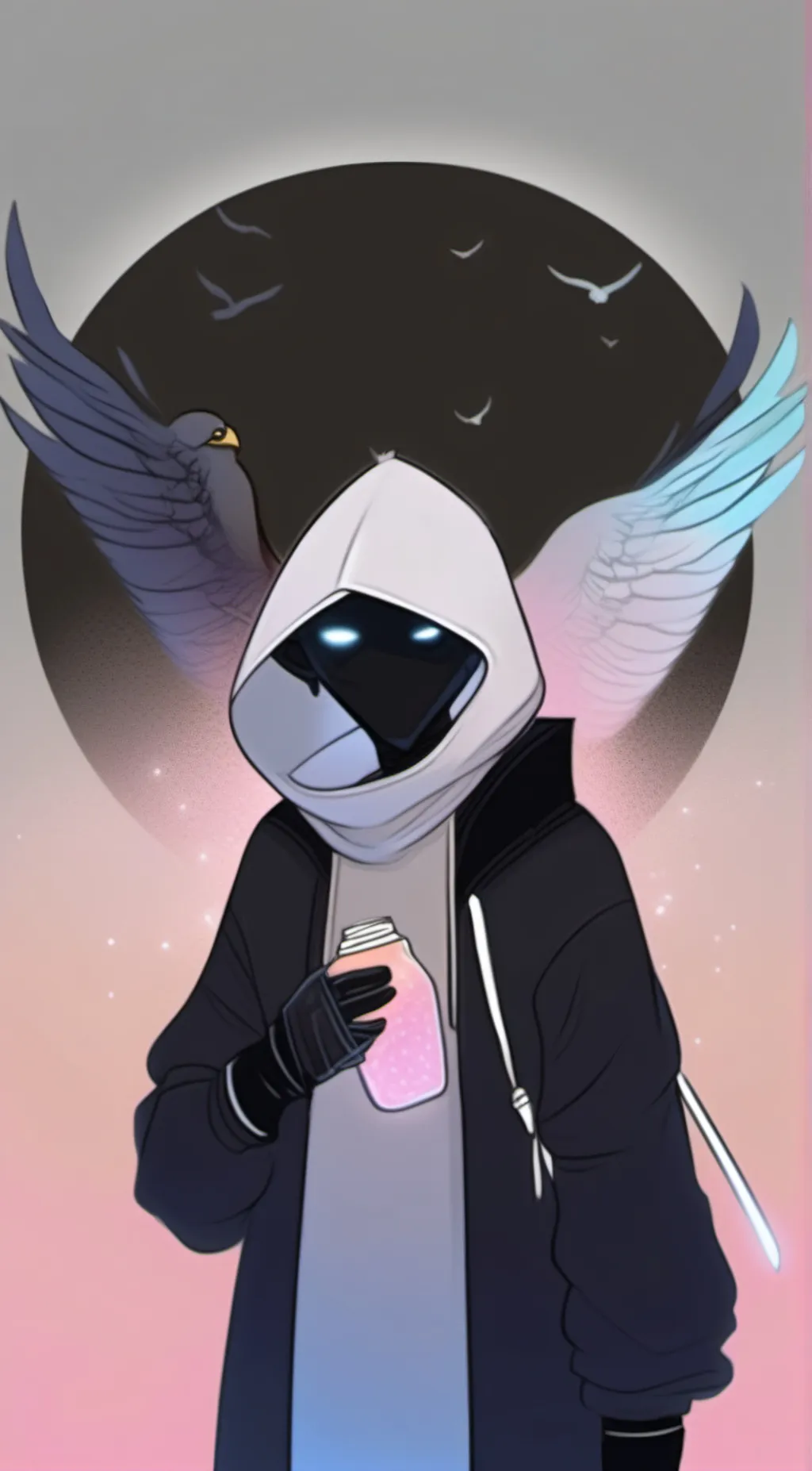 ai character: Granite background