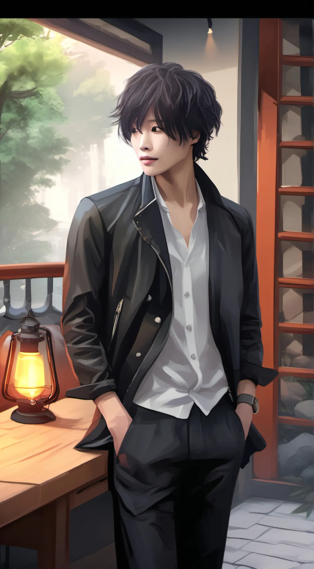 ai character: Damian background