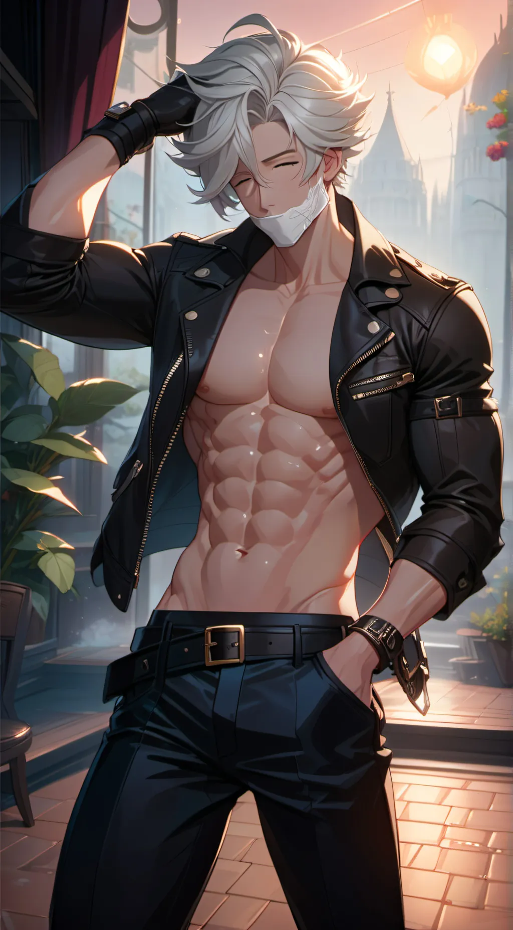 ai character: Luke ray  background