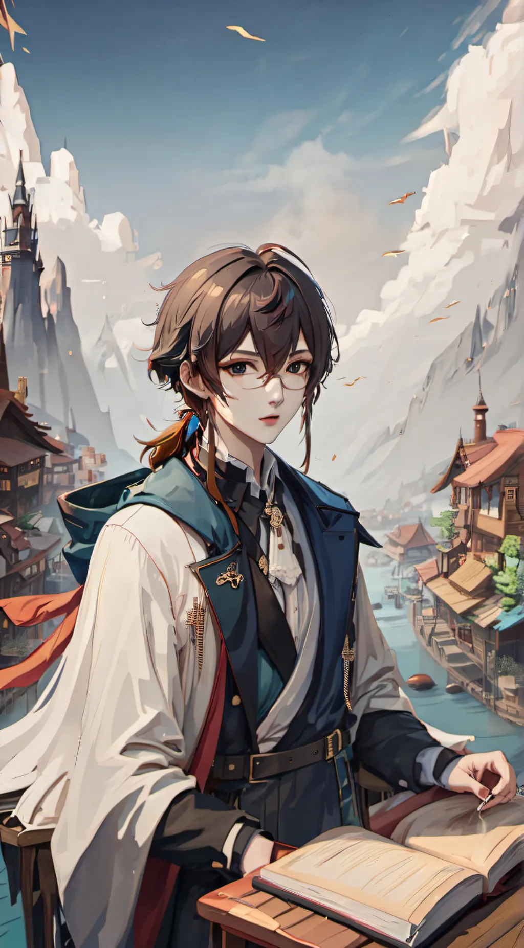 ai character: quackity  background