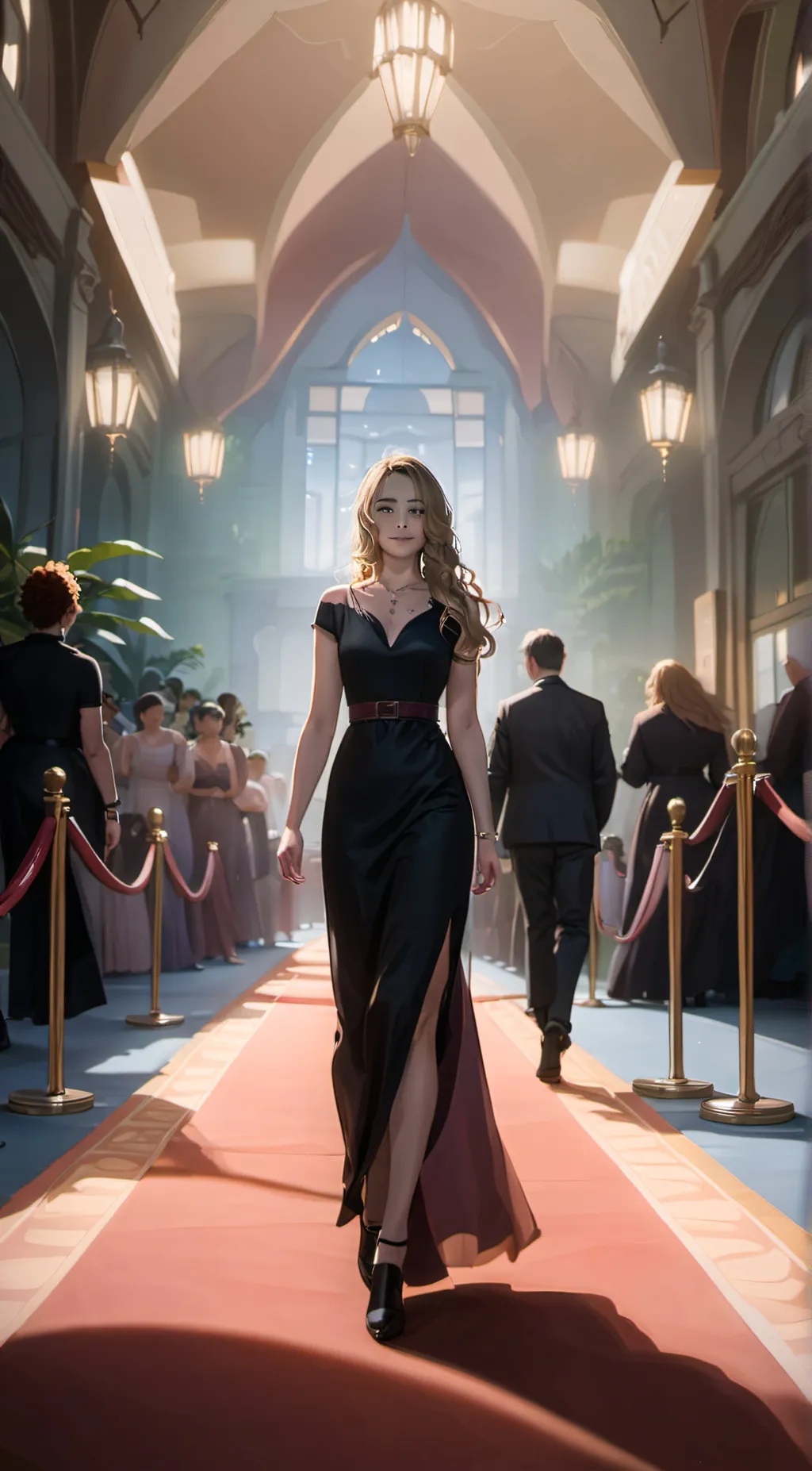 ai character: flower background