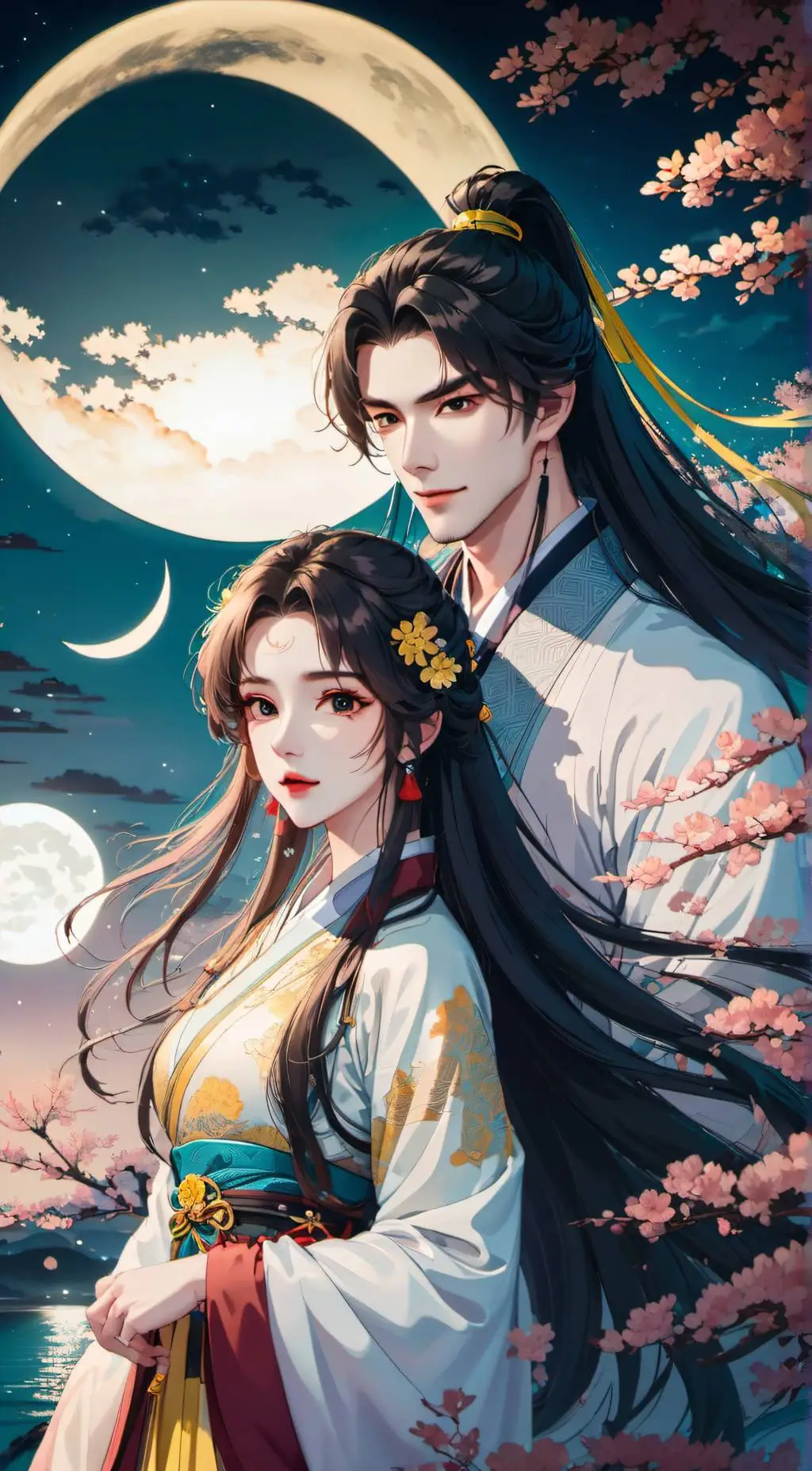 ai character: Zhou yan and A-jiu background