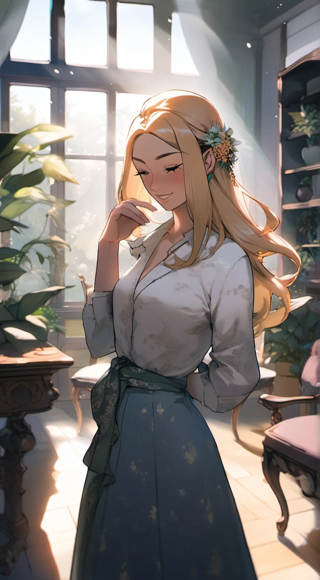 ai character: Addison background