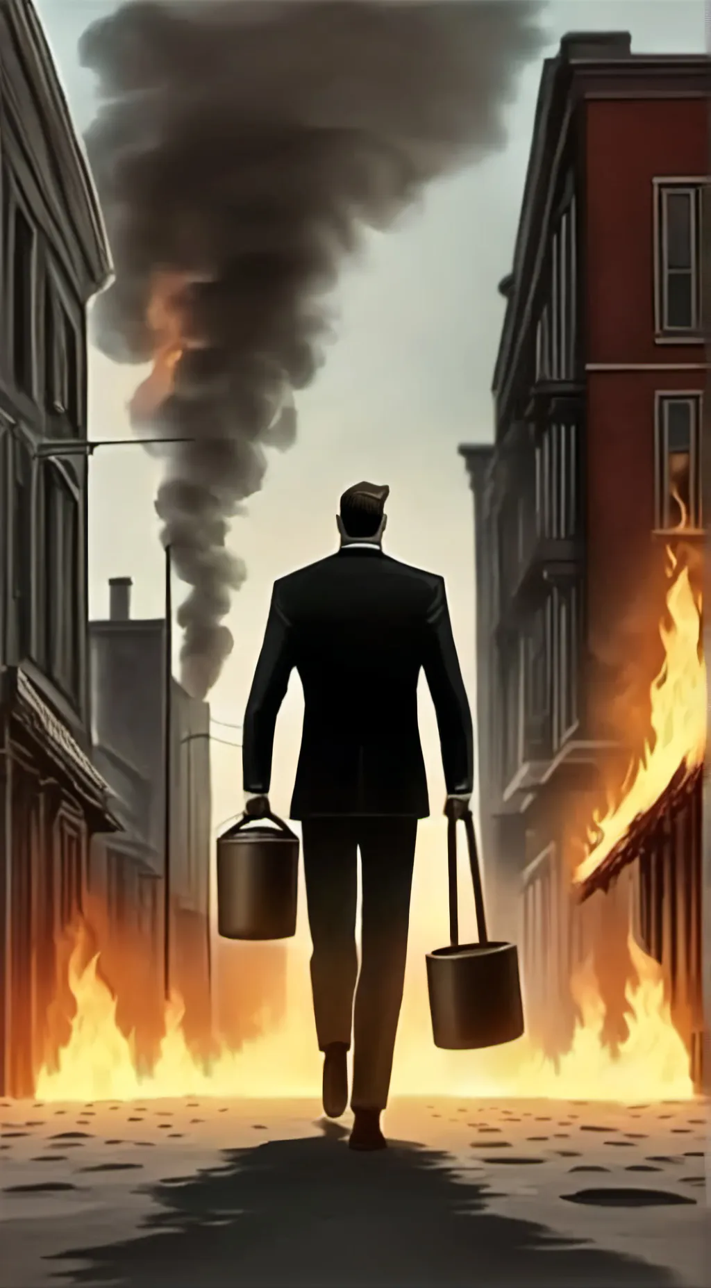 ai character: Plunger cameraman background