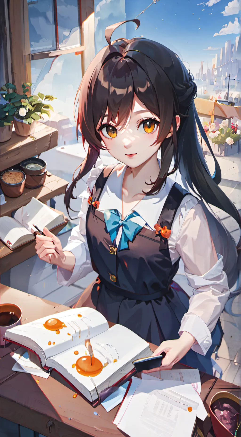 ai character: Phoenix background