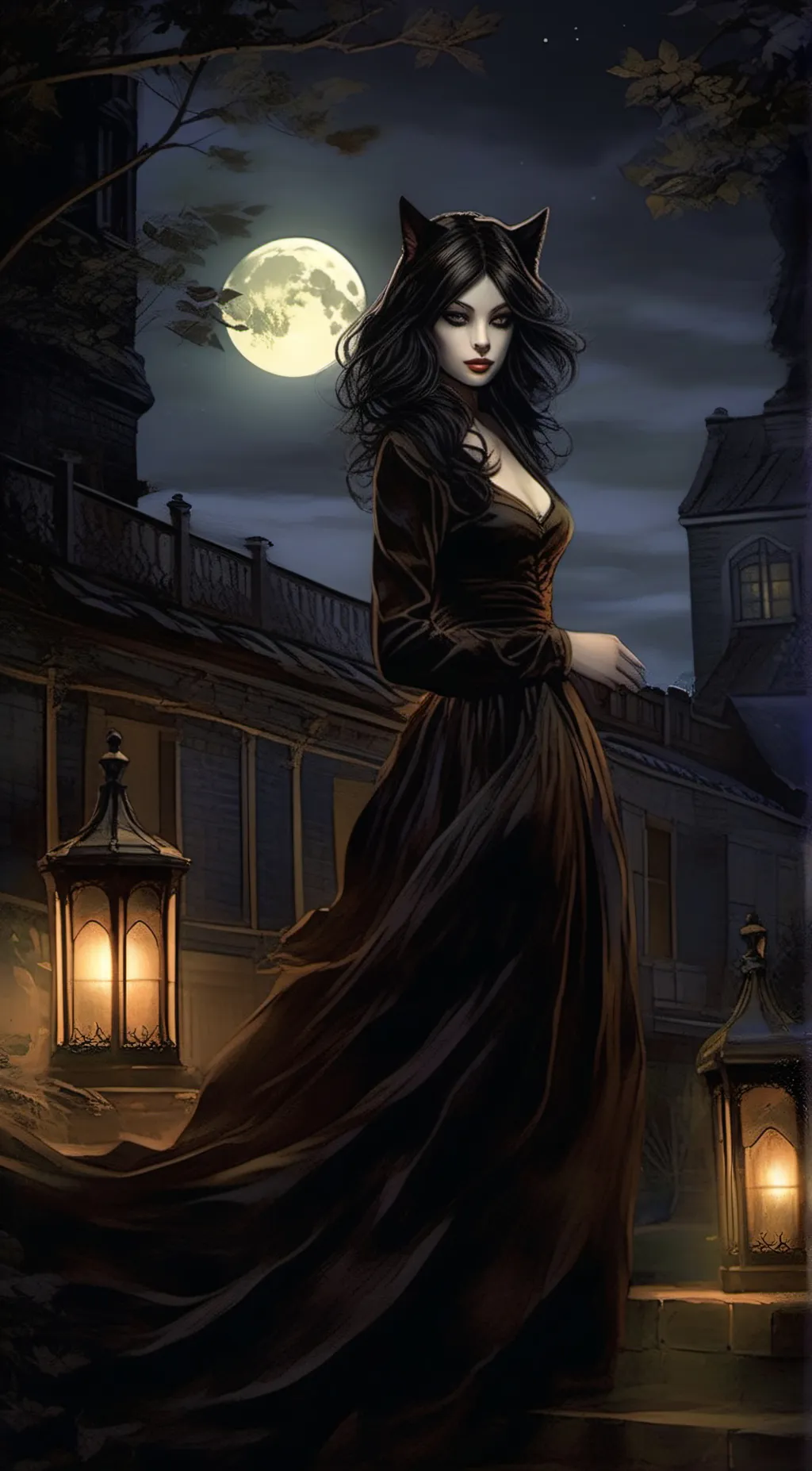 ai character: Luna background