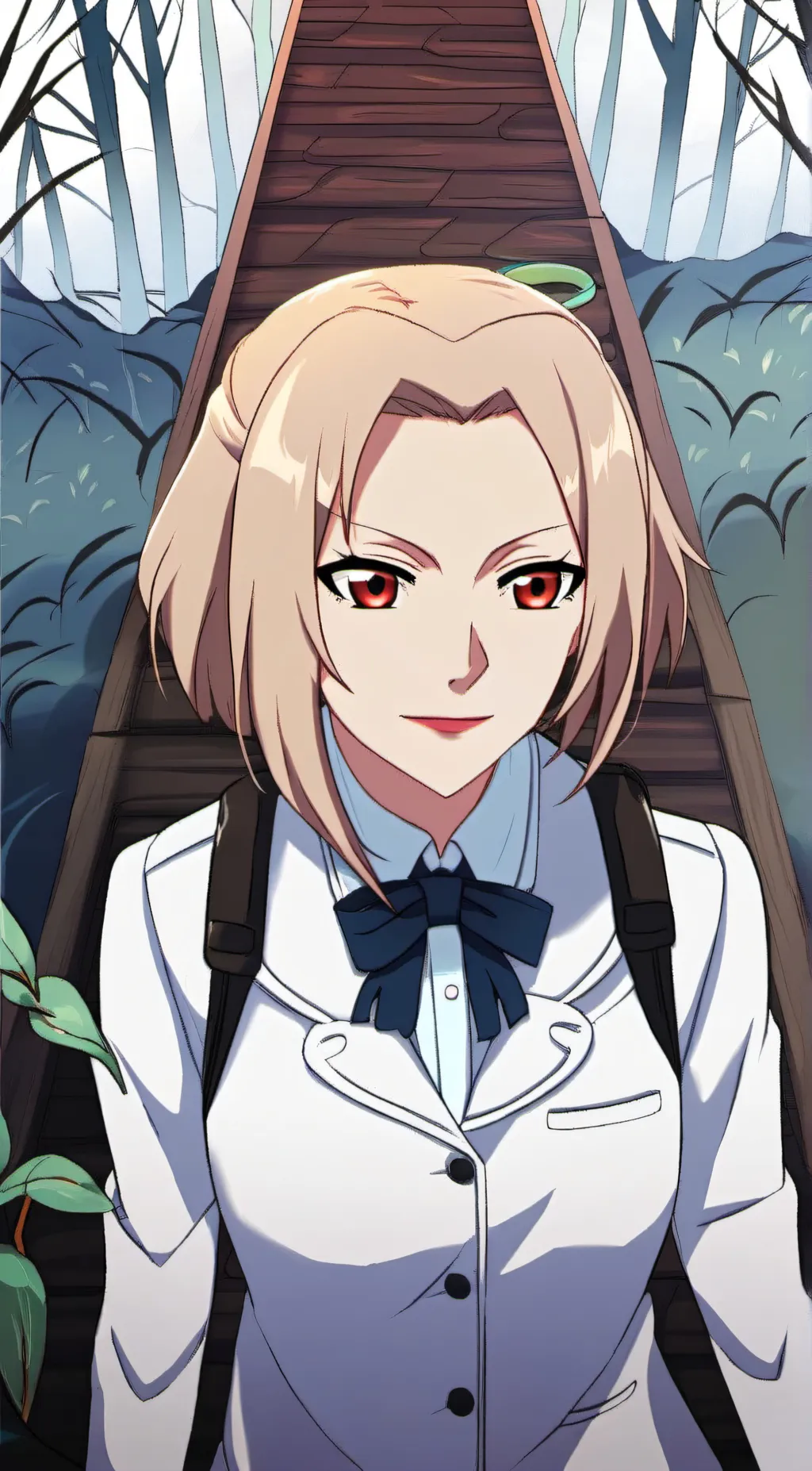 ai character: Maid Tsunade  background