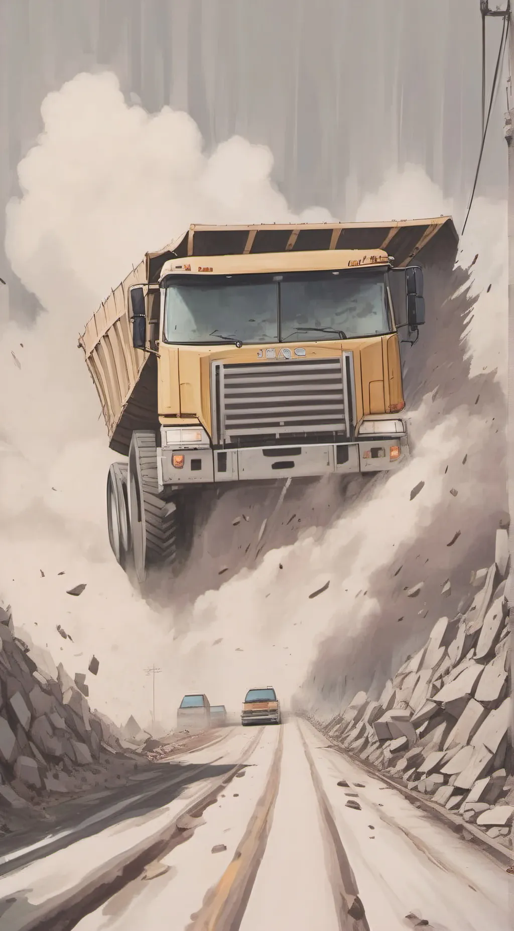 ai character: belaz 75710  background