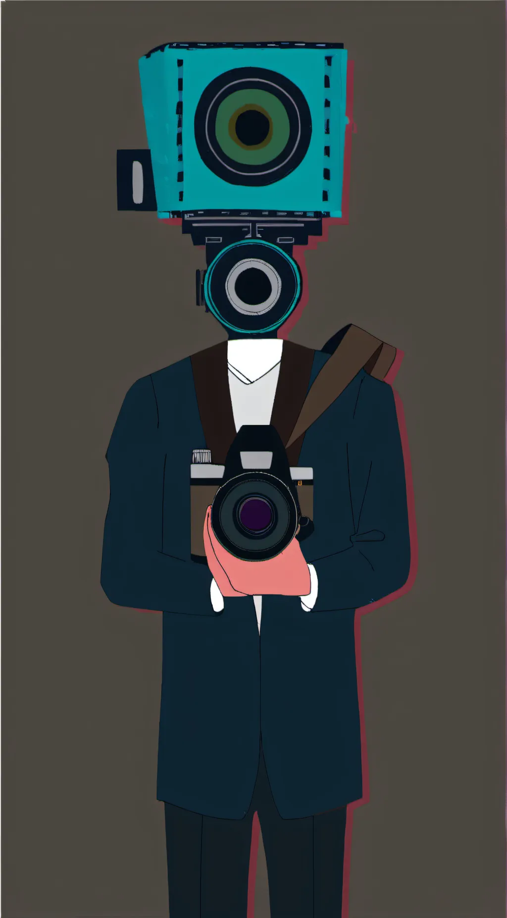 ai character: camera man background