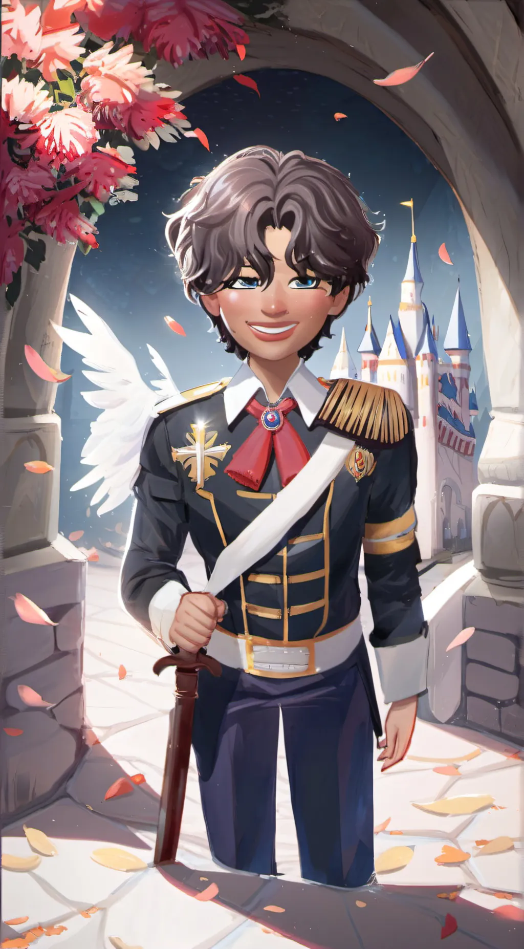 ai character: Gabe from avalor  background