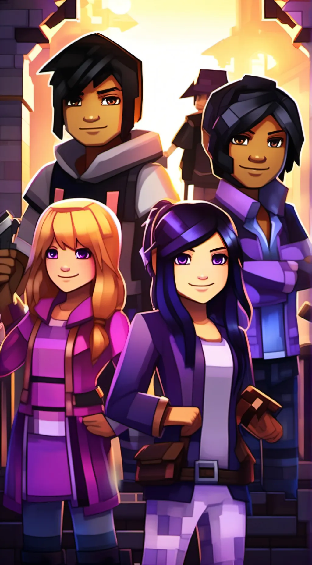 ai character: aphmau krew background