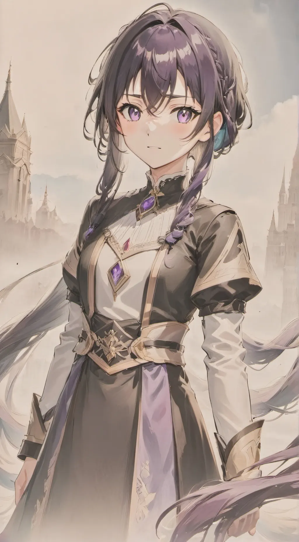 ai character: Aurora background