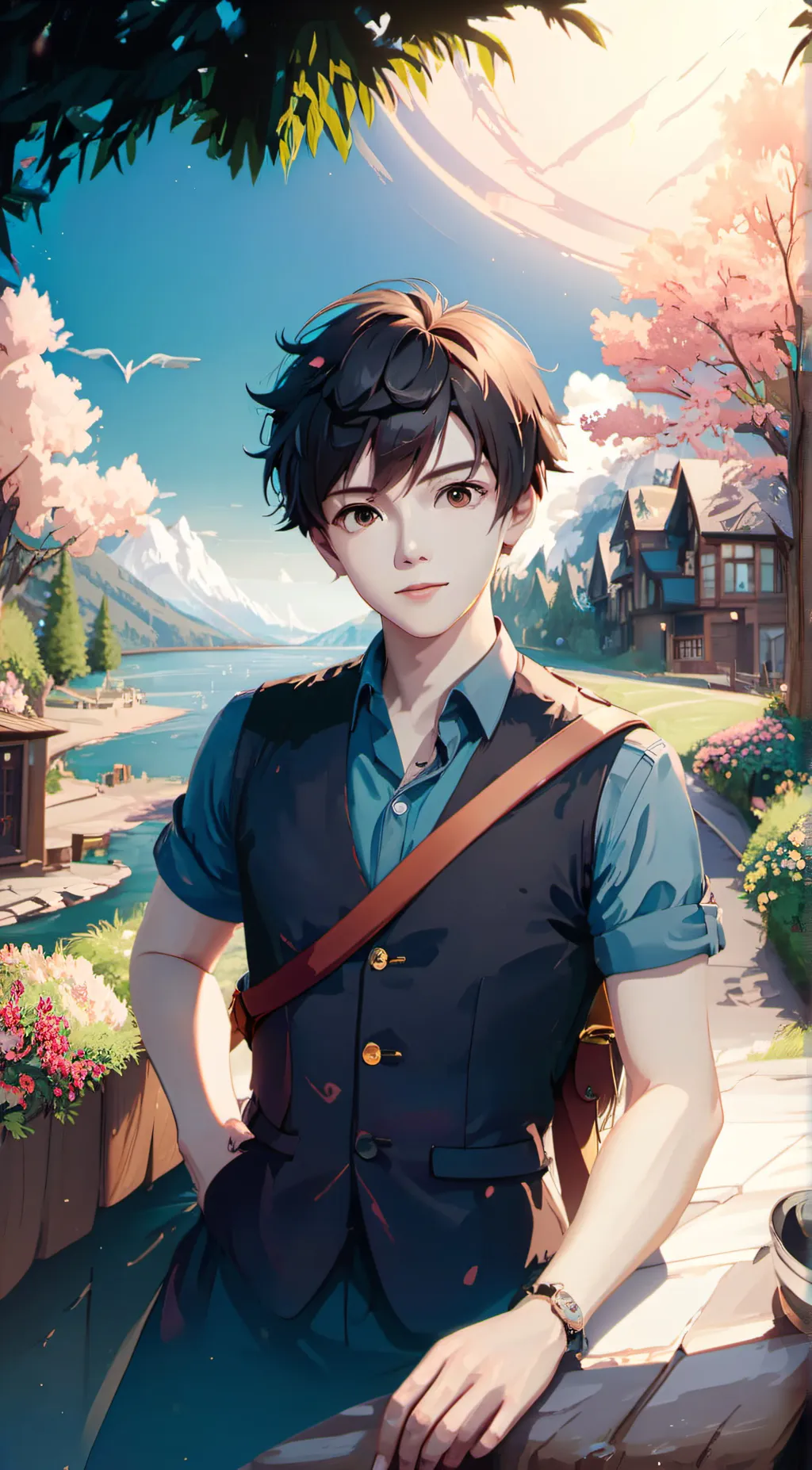 ai character: Zander  background