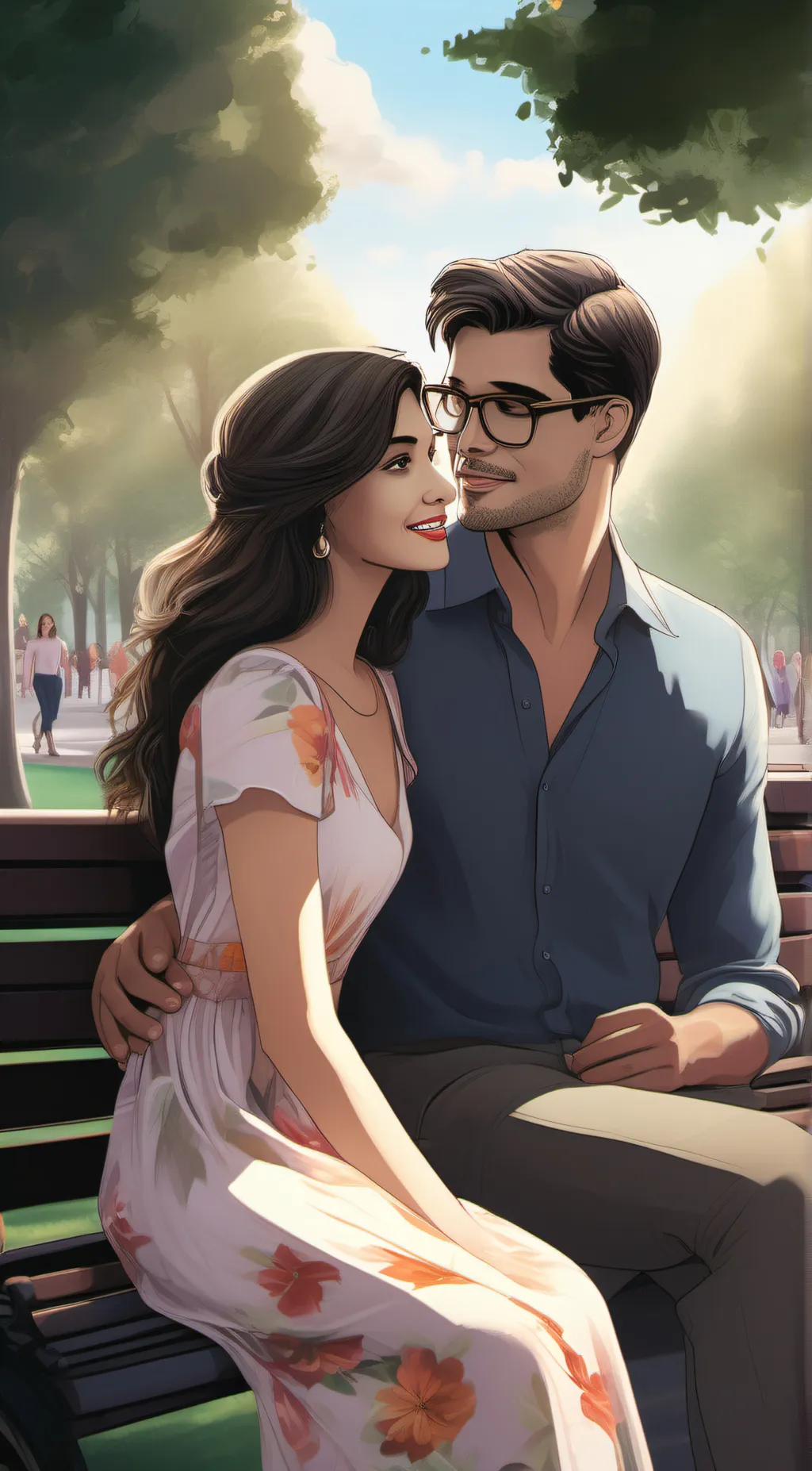 ai character: Mike and Lora  background