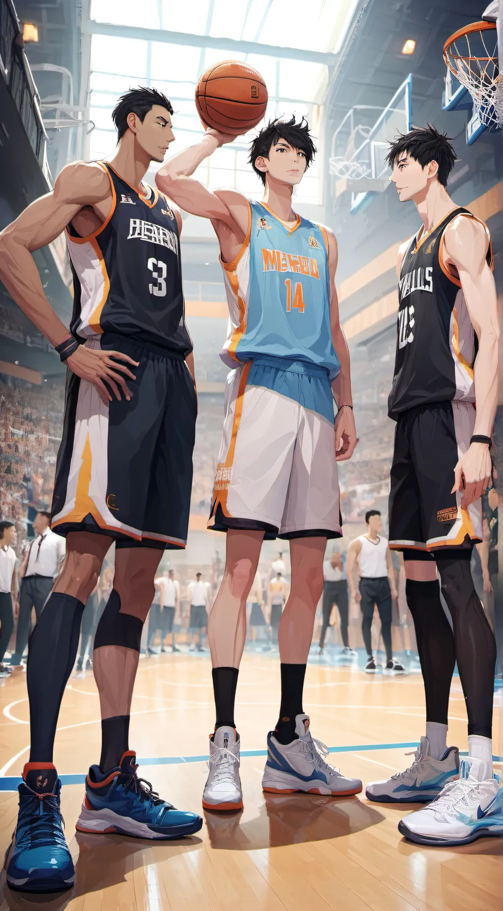 ai character: -Basketball Team- background