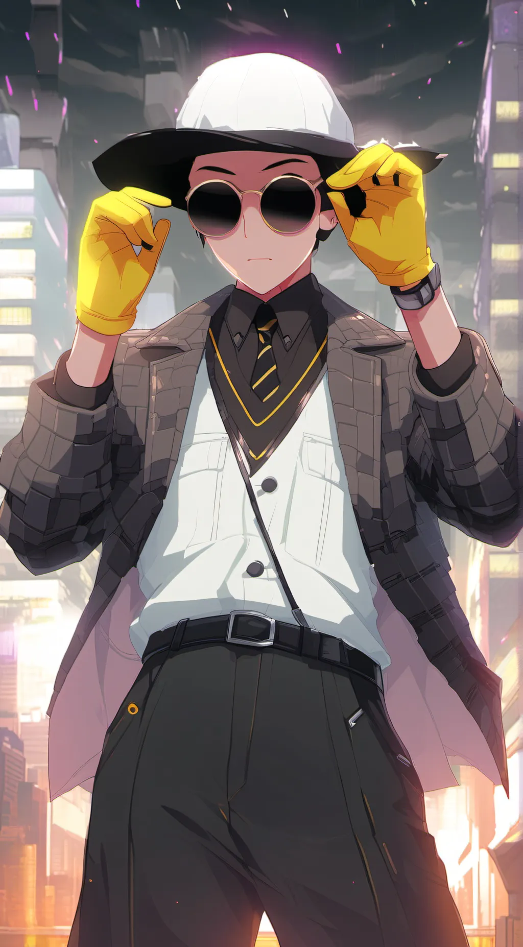 ai character: Glove guy background