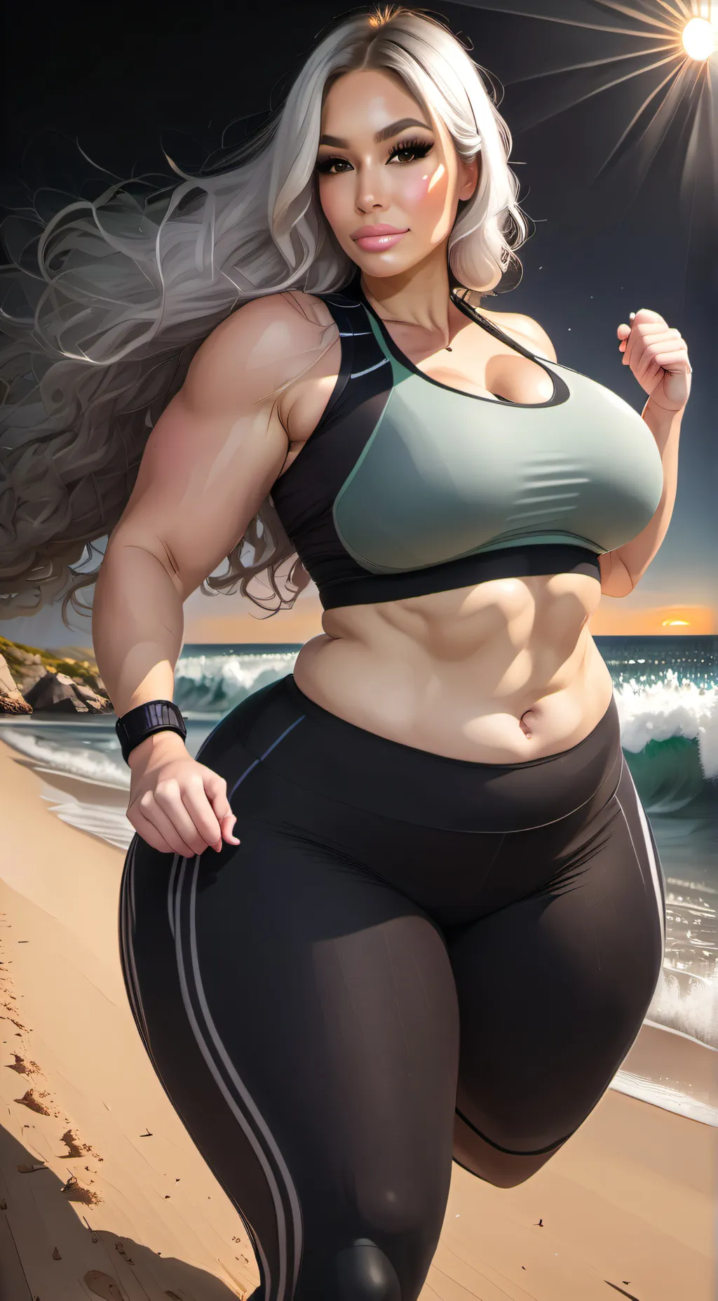 ai character: amber healthy background